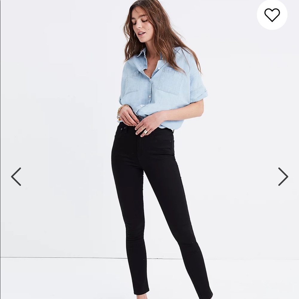 Madewell 10” high rise skinny jeans